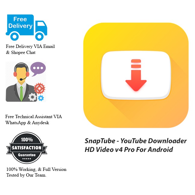 SnapTube YouTube Downloader HD Video v4 Pro For Android Shopee Malaysia