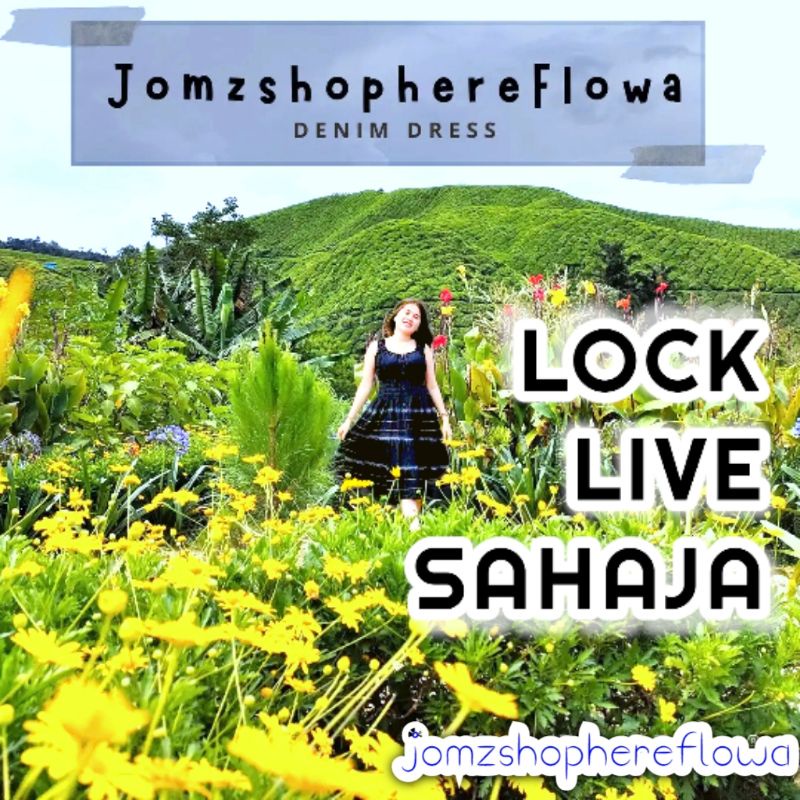 Denim dress labuh bundle Shopee Malaysia