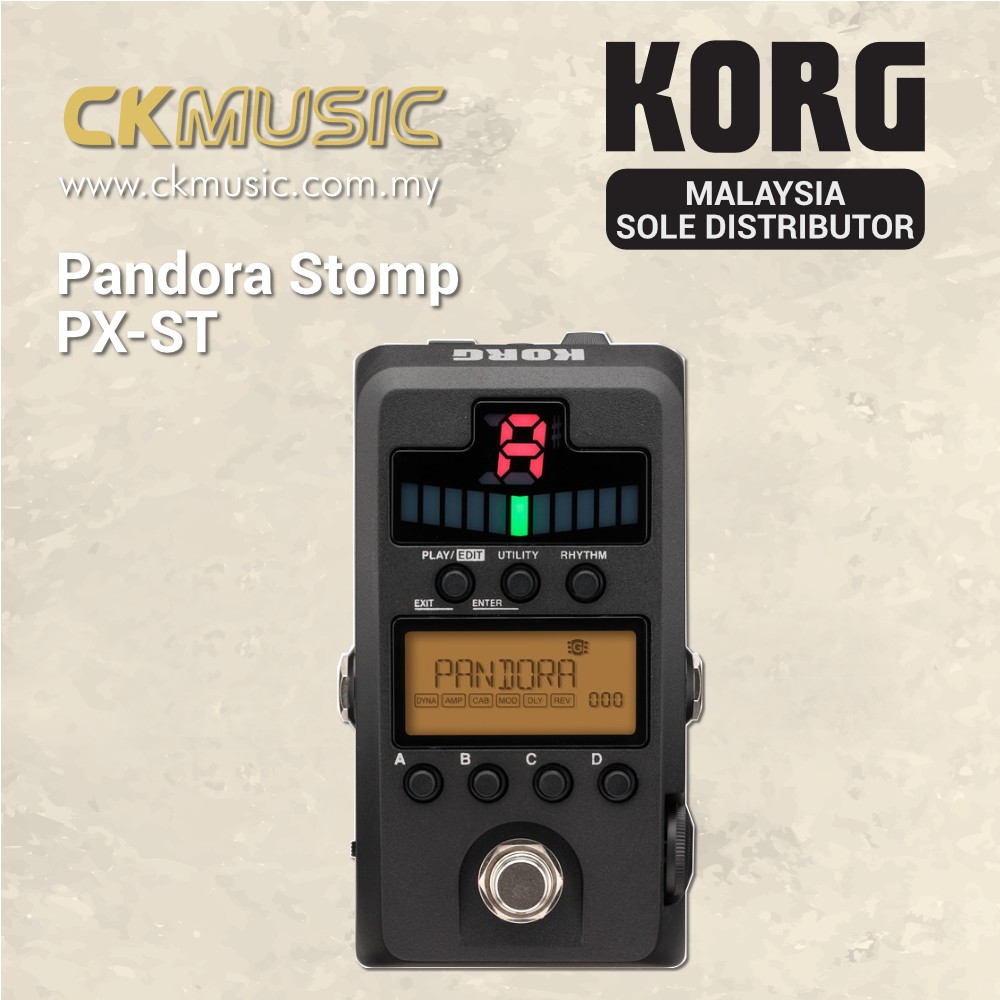 Korg Pandora Stomp Multi Effect Processor Tuner PX-ST | Shopee Malaysia