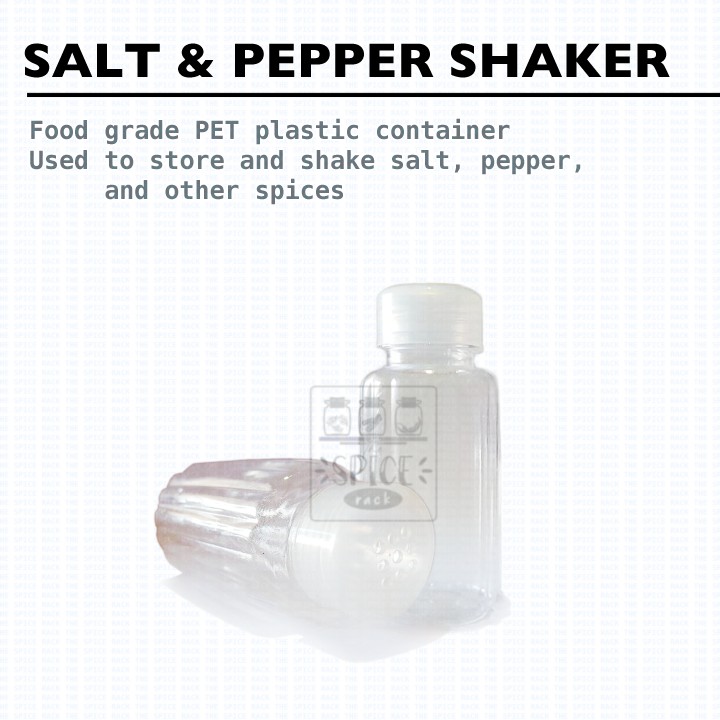 Salt and Pepper Shaker (food grade PET plastic container) Shopee Malaysia