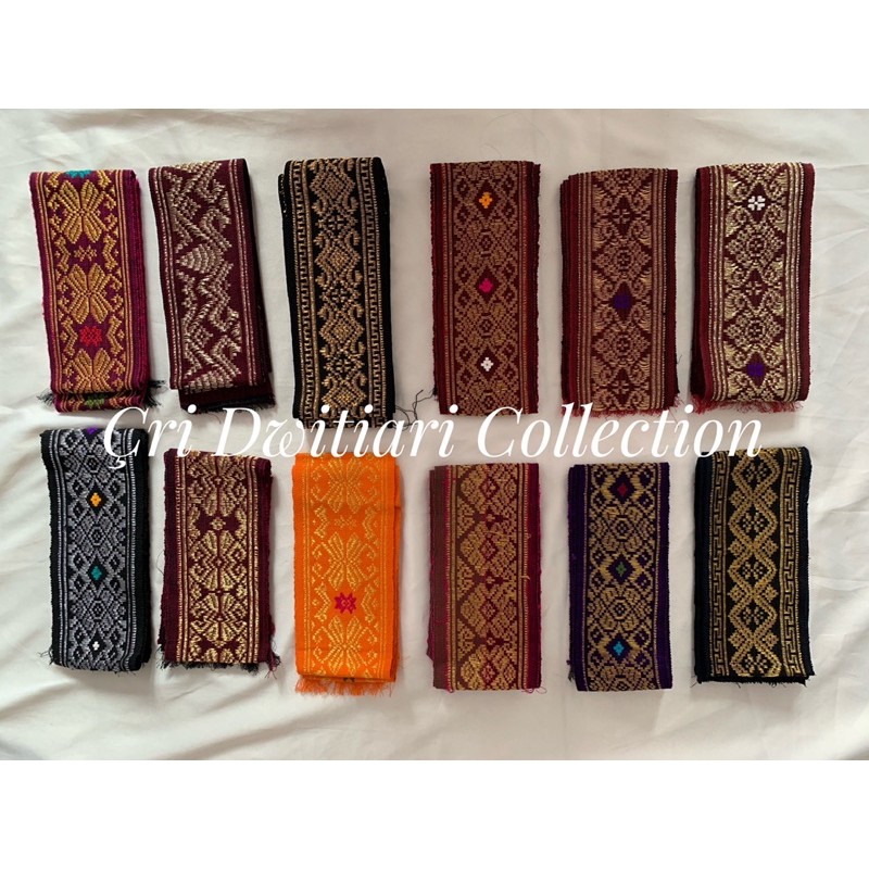 Original Songket Shawl Woven Gold Thread/ Small List Shawl Obi S ...