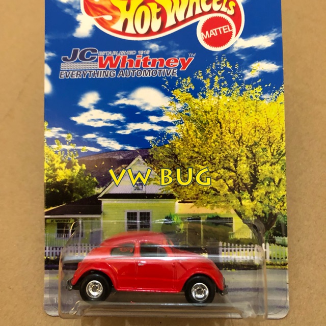 Hot Wheels Volkswagen Bug red JC whitney series with real riders