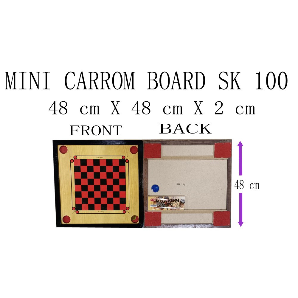 MINI CARROM BOARD SK100 | Shopee Malaysia
