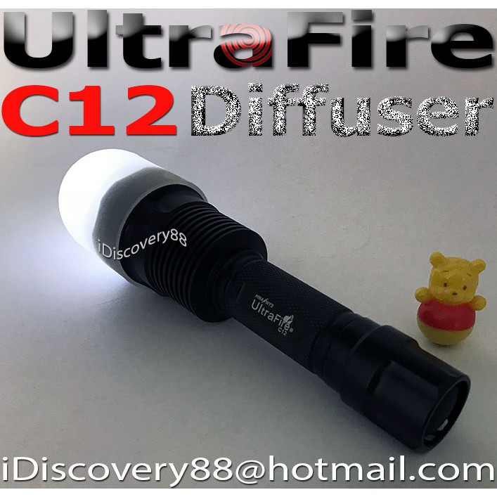 Diffuser for UltraFire C12 LED Torch FlashLight Torchlight | Shopee ...
