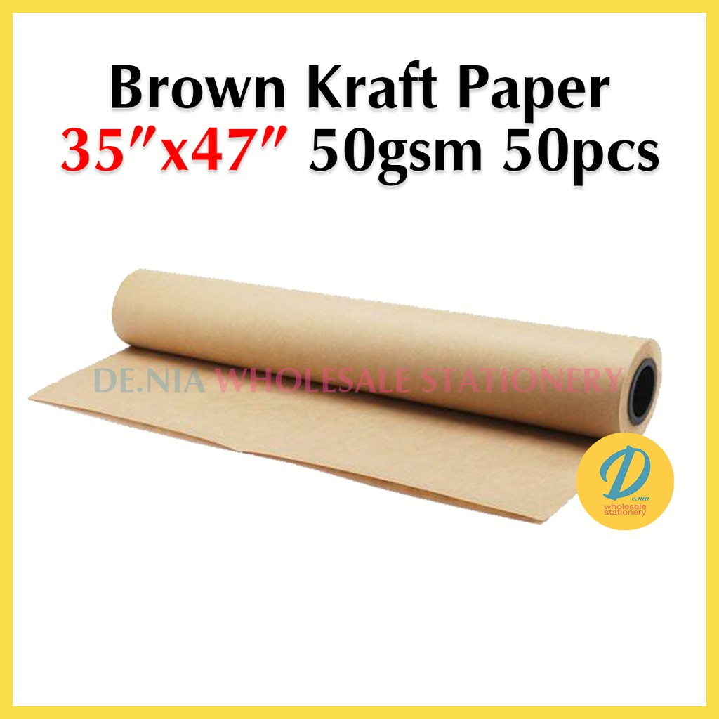 Mahjong Paper 31”x31” / Brown Kraft Paper 35”x47” 50g (Kertas Majong ...