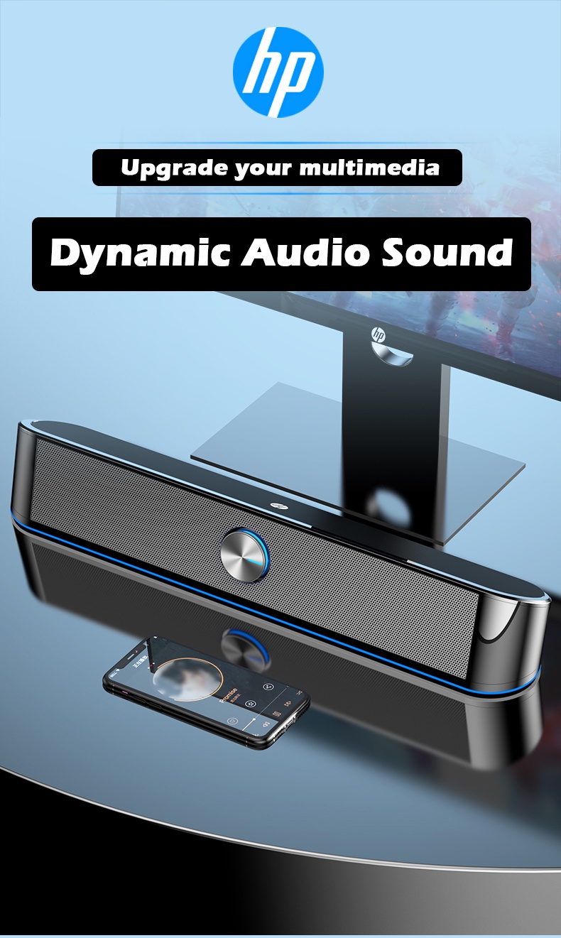 HP DHE6003C Speaker Soundbar for TV PC Multimedia Entertainment Music ...