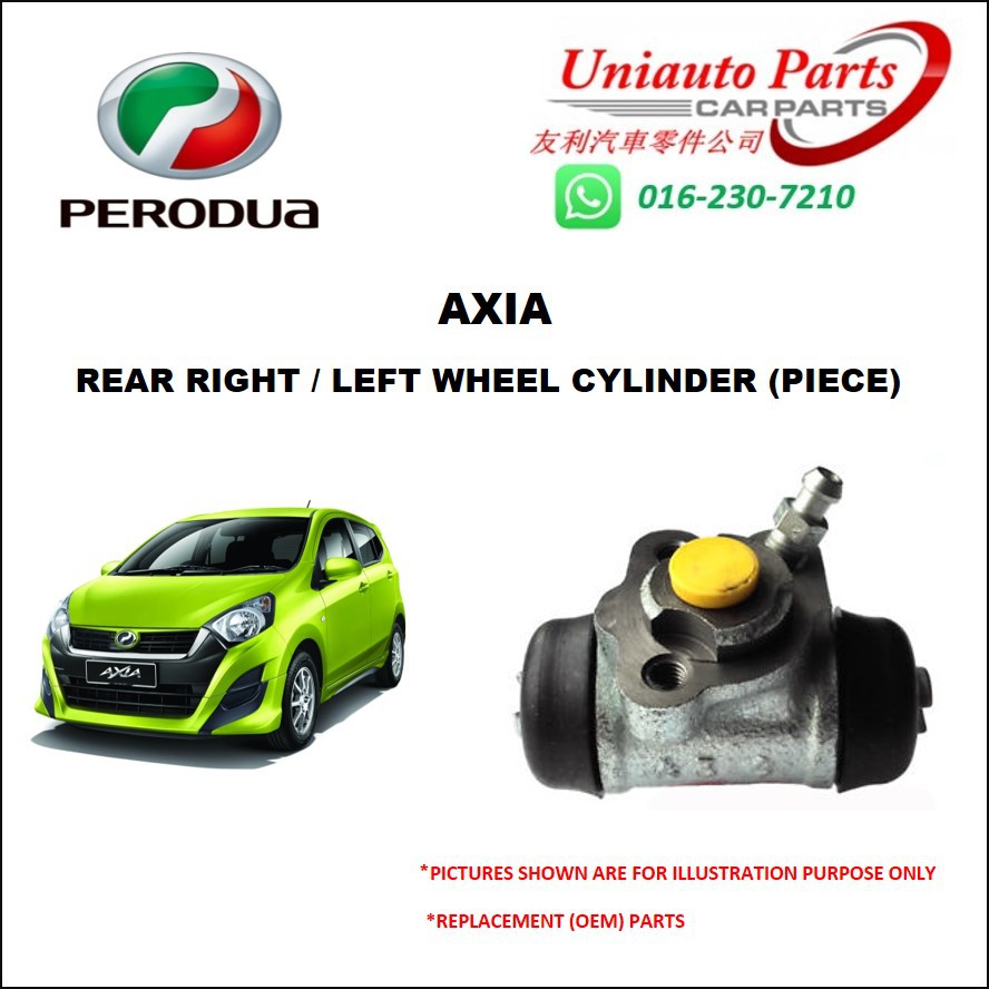 PERODUA AXIA REAR RIGHT / LEFT WHEEL CYLINDER / BRAKE PUMP (PIECE ...