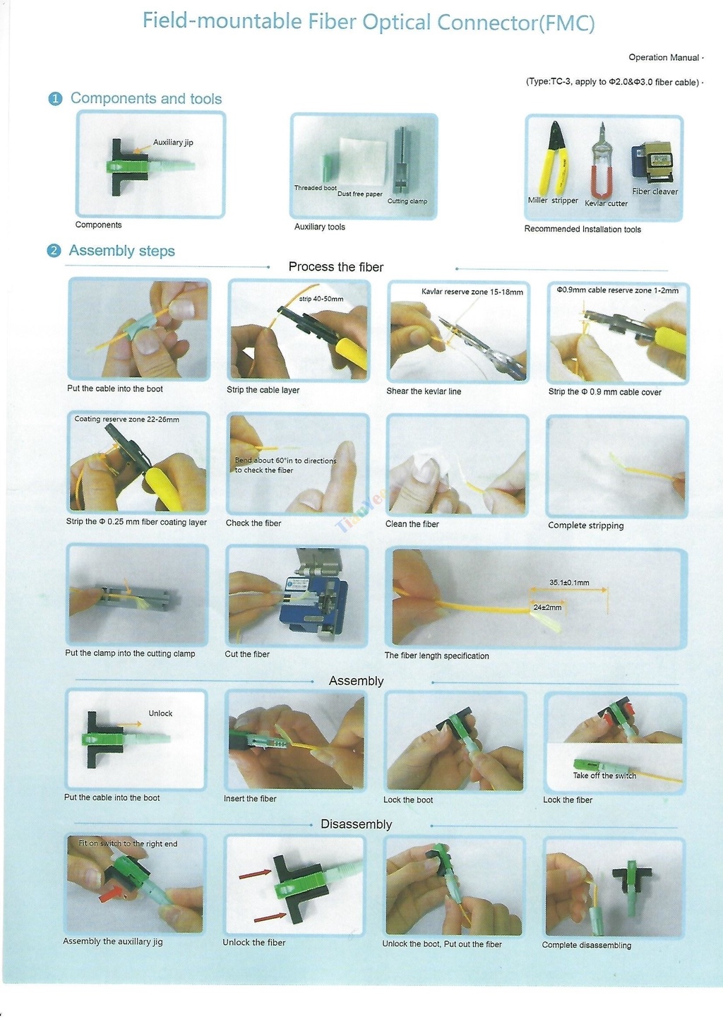 Ftth Sc Upc Optical Fibe Quick Connector Sc Ftth Fiber Optic Fast