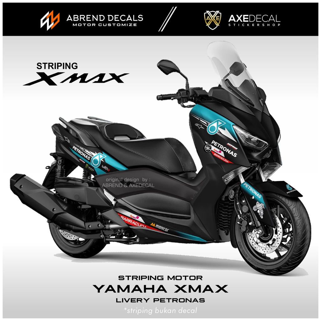 Striping Yamaha Xmax Petronas X Max Motorcycle Sticker Custom Design