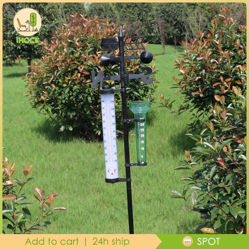[ihoceMY] MultiFunctional 3 in Station Rain Gauge Thermometer