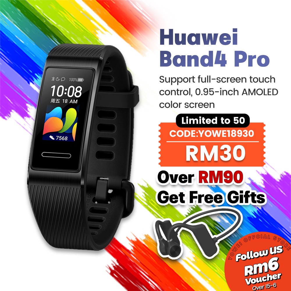 Huawei band 4 pro heart rate monitor hot sale