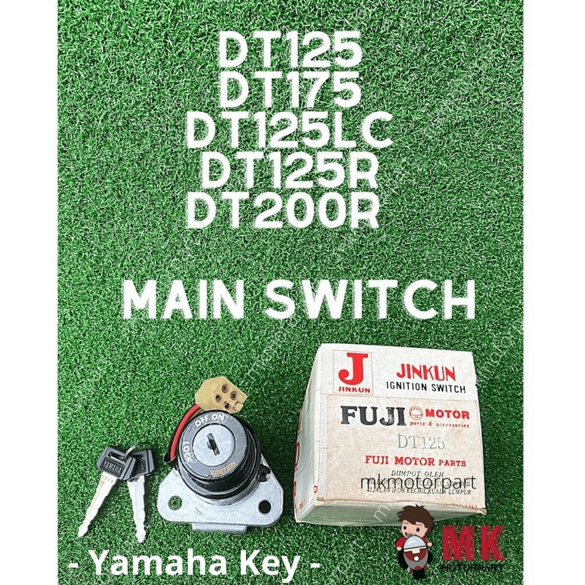 Yamaha DT125 18G / DT175 18L Main Ignition Switch Key Set Buatan