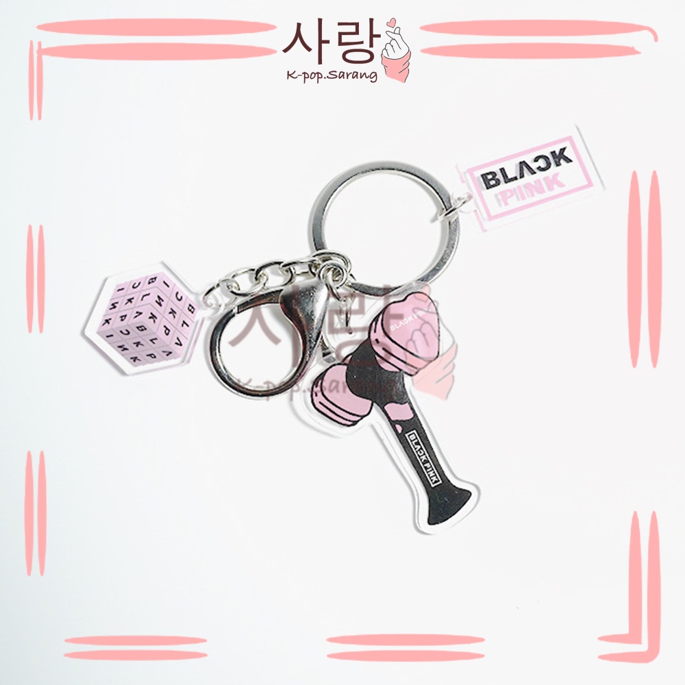 BP Keychain Lightstick Set Collection Kpop Jennie Rose Lisa Jisoo ...