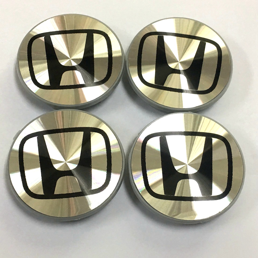 4Pcs 69mm For Honda Civic Accord CRV Wheel Emblem Hub Center Cap Badge
