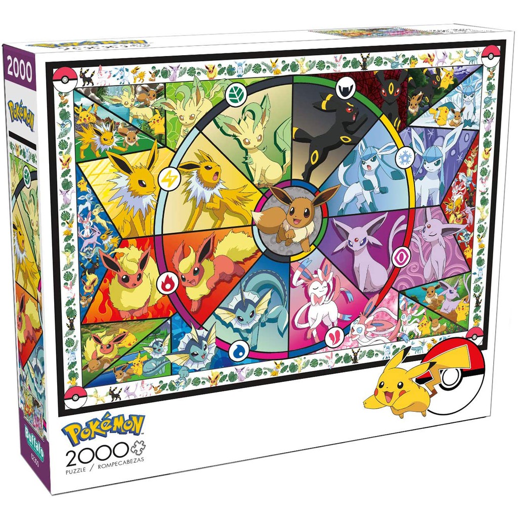 Buffalo Games Jigsaw Puzzles Pokemon Eevees Stained Glass 2000 Piece Shopee Malaysia 4377