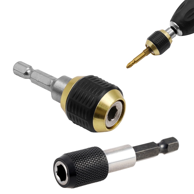 2pcs Hex Shank 60mm Keyless Drill Chuck Screwdriver Impact Driver