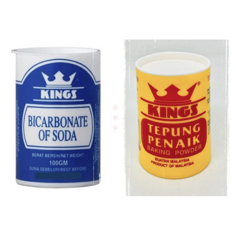 {READY STOCK} 🚛King Baking Powder/ Bicarbonate of Soda 100g 【Tepung Penaik/ Natrium Bikarbonat