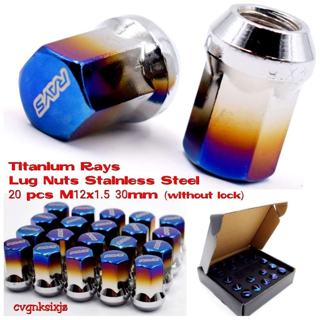 RAYS Rainbow Blue Rays Lug Nuts Wheel Nuts Spline Lock Nut 1.5mm Proton