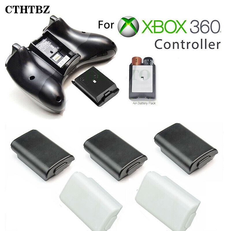 White/Black Battery Holder Pack Cover Shell Xbox 360 Wireless