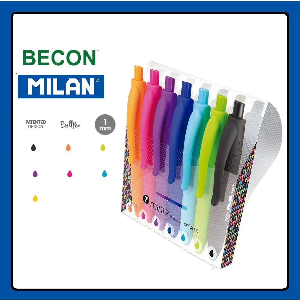 Milan P1 Mini Touch Kugelschreiber – Blau, Mit Clip, Kompakt Für Unterwegs