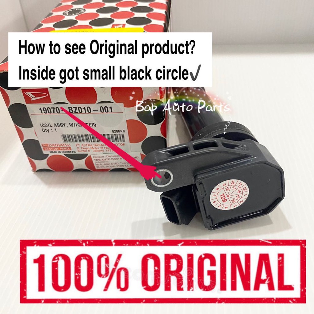 PERODUA KELISA KENARI VIVA IGNITION COIL PLUG COIL 100 DENSO ORIGINAL Shopee Malaysia