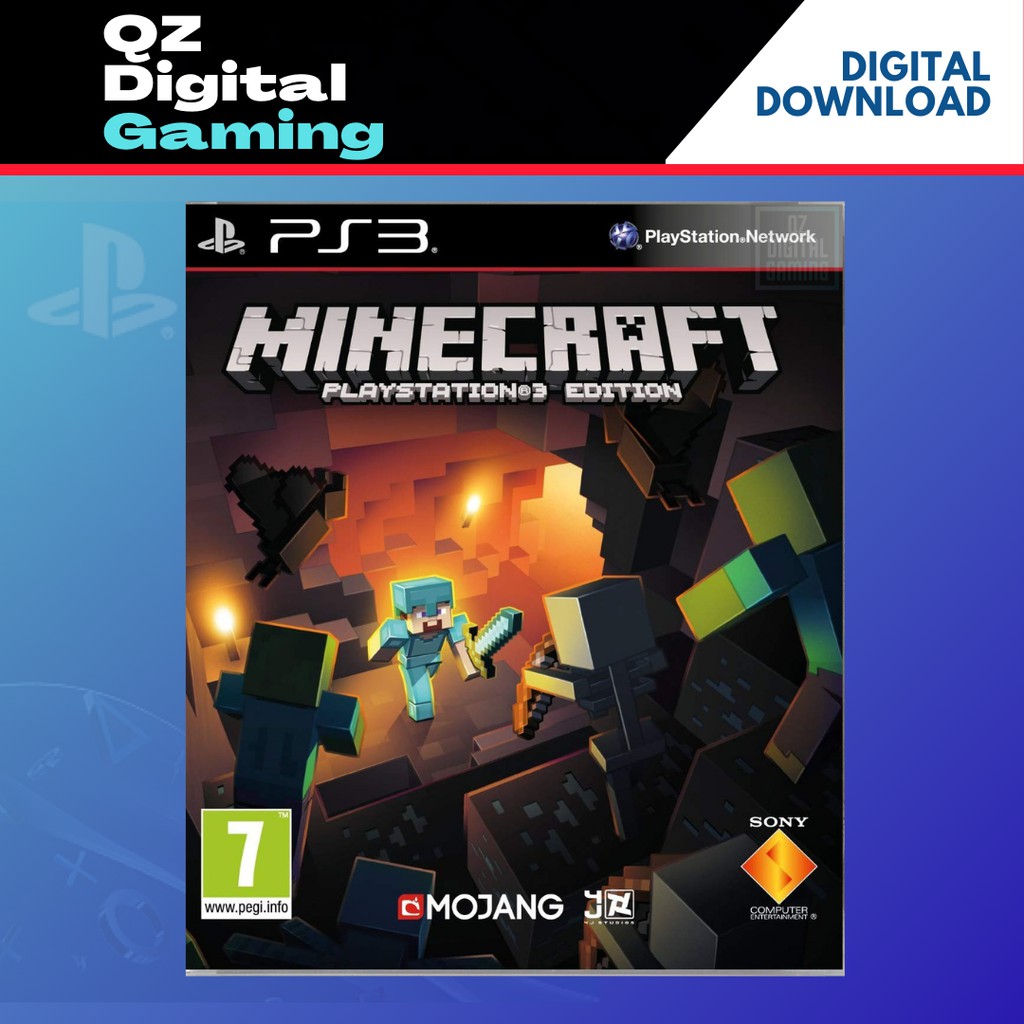 PS3 Minecraft Digital Download Shopee Malaysia