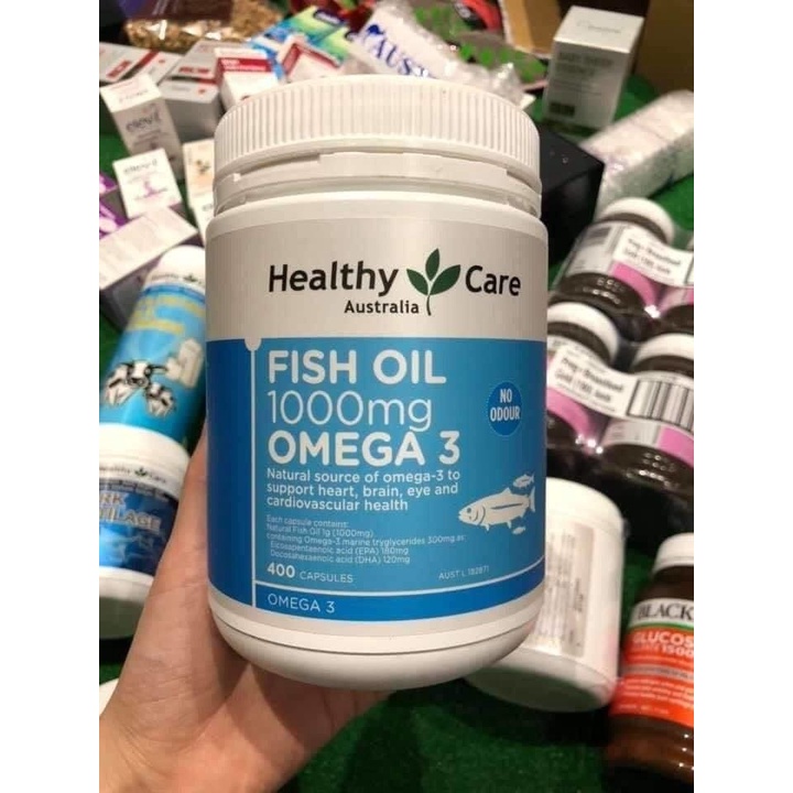 Healthy Care Fish Oil Omega 3 1000mg Australian Fish Oil Box Of 400