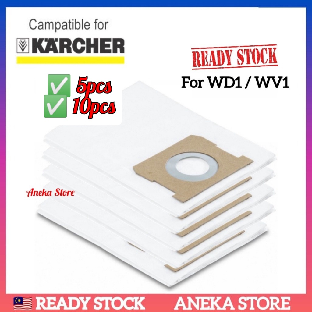 🇲🇾 Suitable for Karcher Vacuum Cleaner Dust Bag WD1 Classic MV1 WD1S