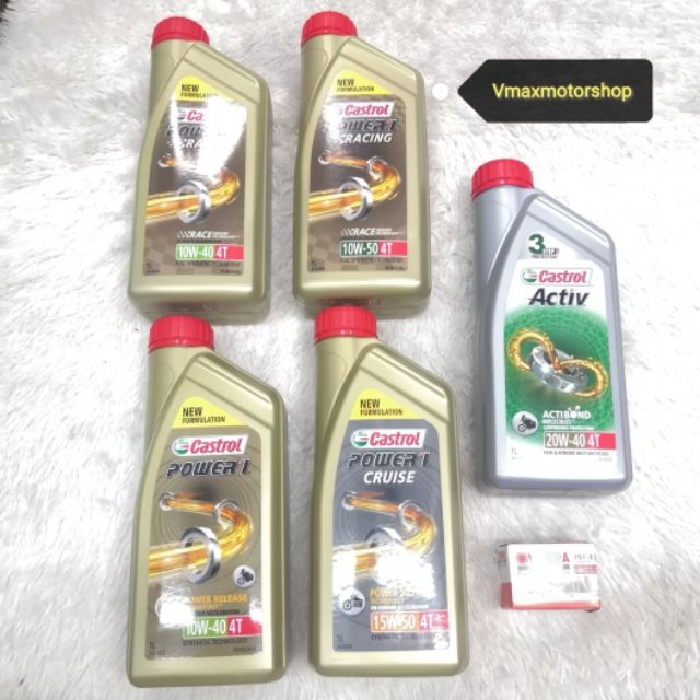 CASTROL 100% 4T ENGINE OIL FULLY SYNTHETIC /SEMI SYNTHETIC /MINERAL 1 ...