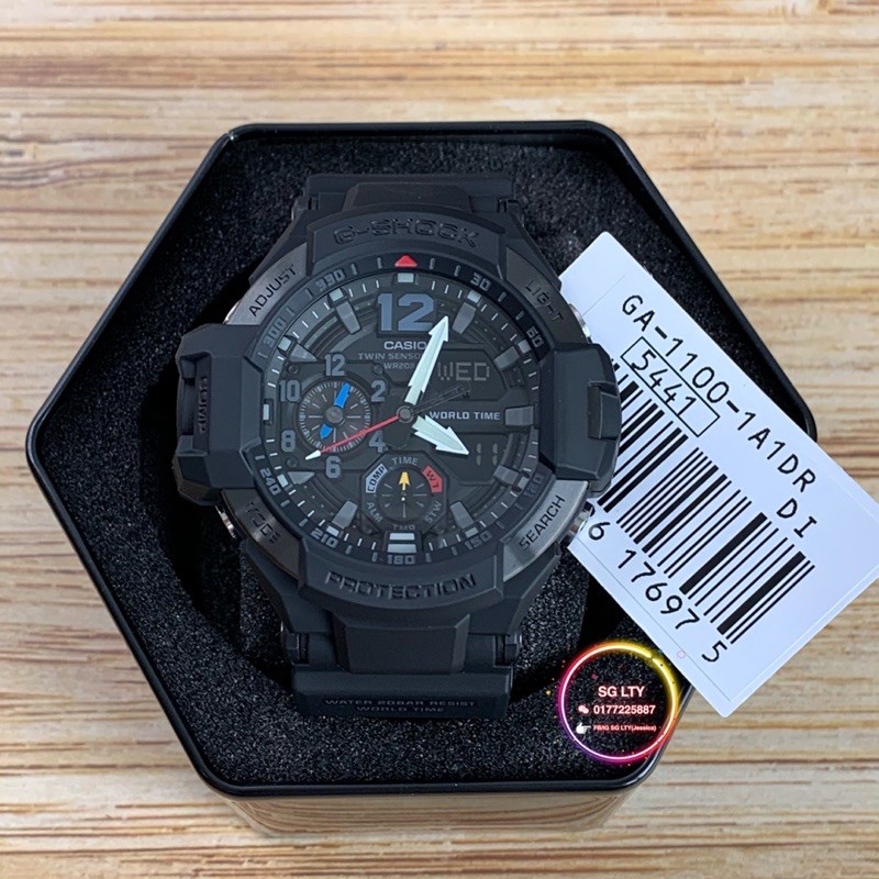 READY STOCK 100 ORIGINAL CASIO G SHOCK GA 1100 1A1 GRAVITYMASTER