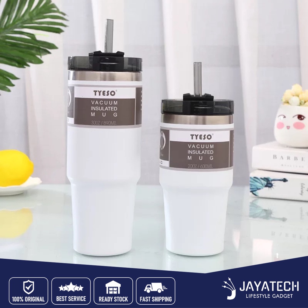 TUMBLER THERMAL CUP WITH STRAW 304 STAINLESS STEEL THERMOS CUP AIR ...