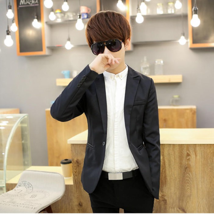 Blazzer Coat Lelaki Men s Casual Suit Jacket Slim Blazer Casual Coat for Men Shopee Malaysia