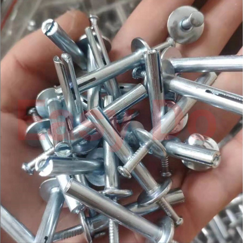 Zinc Alloy Hammer Drive Anchor DNA Wall Plug Paku Besi 30mm 40mm 50mm