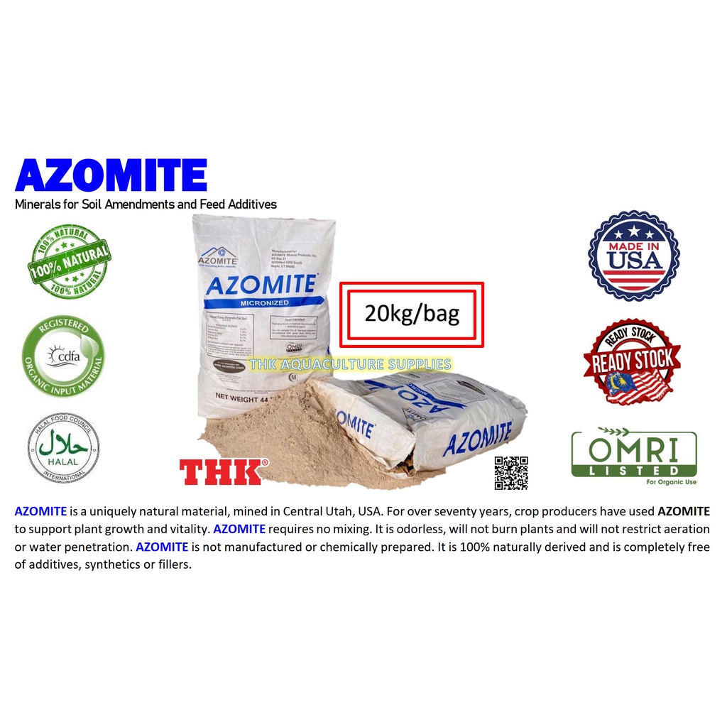 AZOMITE Natural Minerals/ Organic Fertilizers/ Aquaponic & Aquaculture