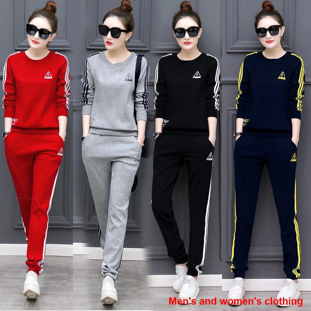 2PCS/set Plus Size Women Fashion Casual Set Wear Korean Style