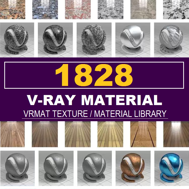 SketchUp | VRAY MATERIALS 1828 set | Shopee Malaysia