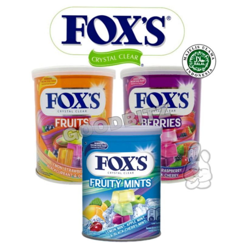 Halal Indonesia Fox's Crystal Clear Candy Tin 180g (Gula Gula Fox's