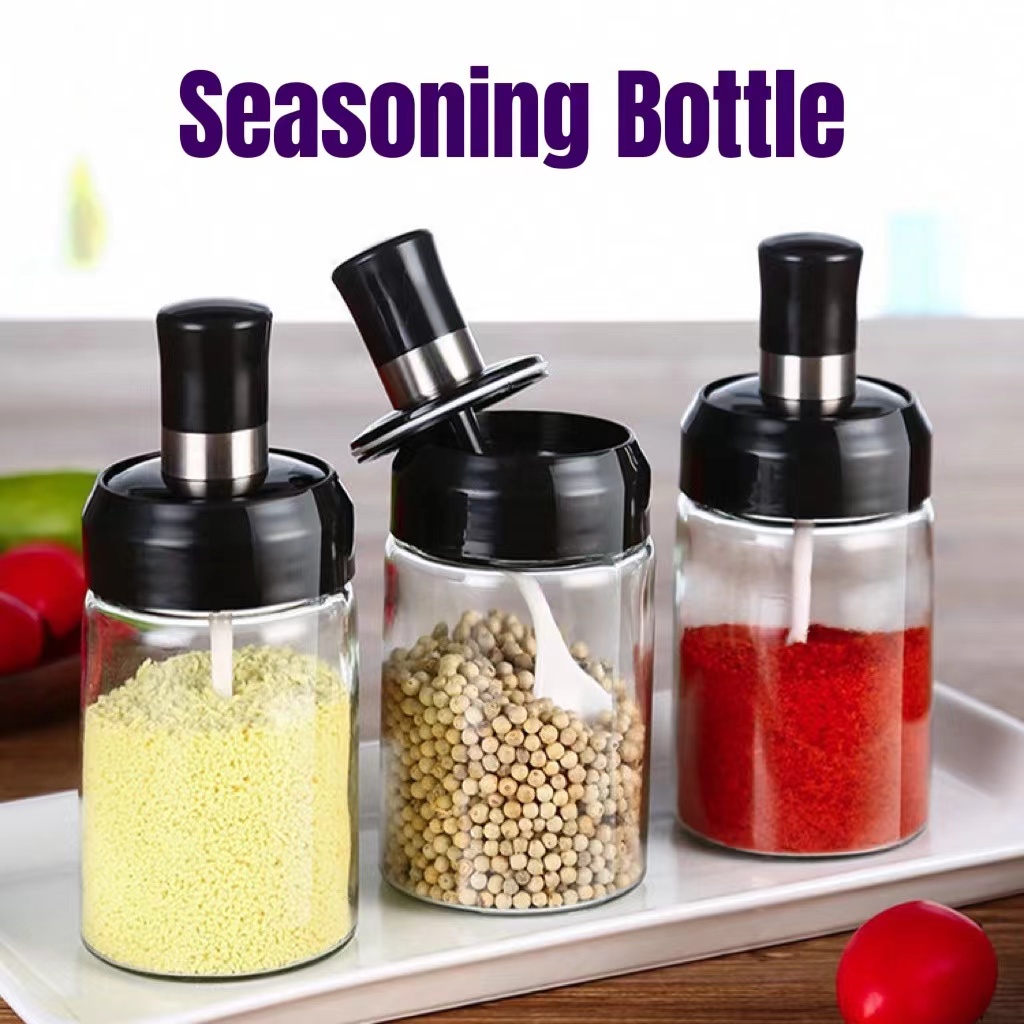 Food Storage Container Glass Seasoning Bottle Condiment Bottle Spice ...