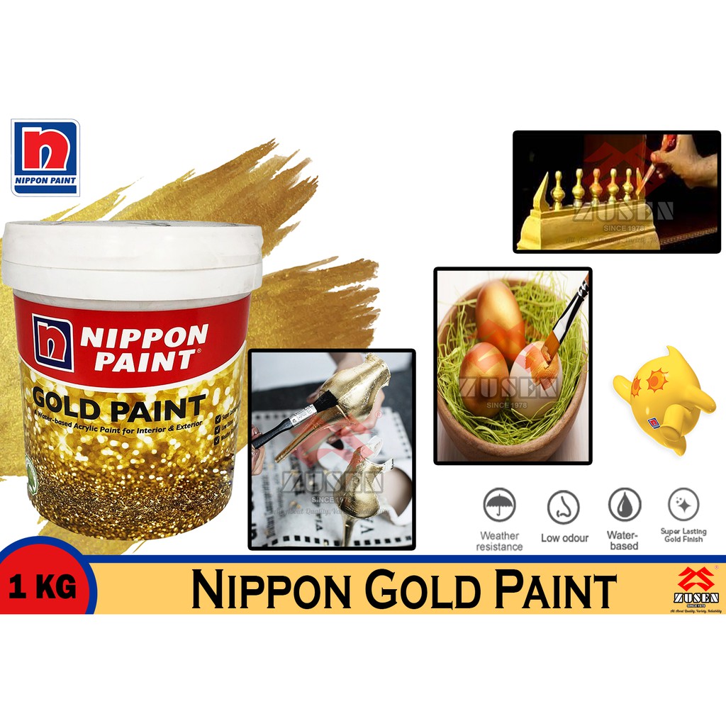 Nippon Gold Paint 1kg Shopee Malaysia