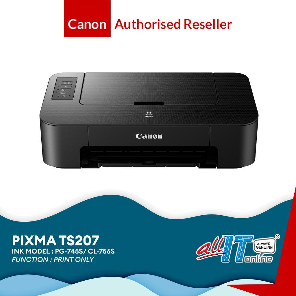 Canon PIXMA TS207 Compact Printer with LowCost Cartridges (USB