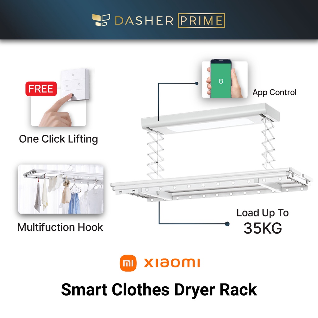 Xiaomi Mijia Smart Clothes Dryer Rack Floor Electric Cloth Rack Clothes ...