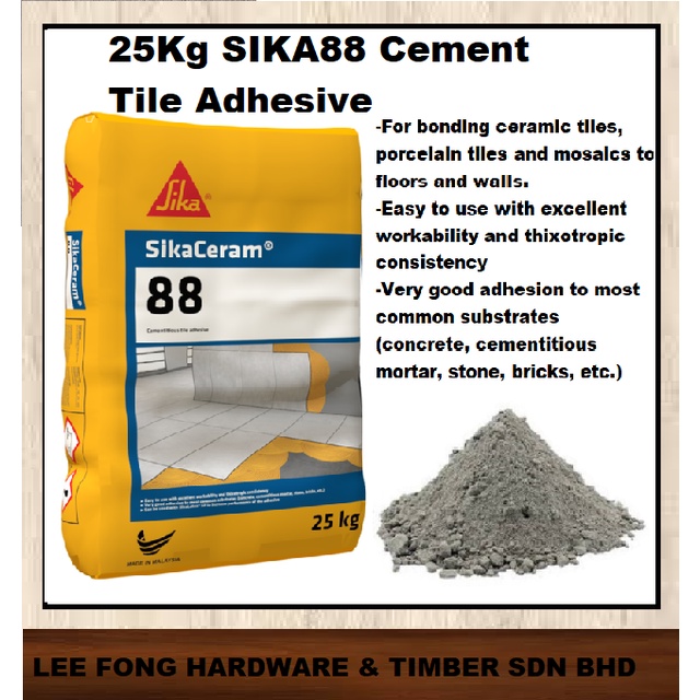 25kg Sika 88 Cement Tile Adhesive Ceramic Tile Stone Adhesive Floor