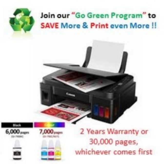 Canon PIXMA G3010 REFILLABLE INK TANK SYSTEM (Ink GI-790) New replace ...