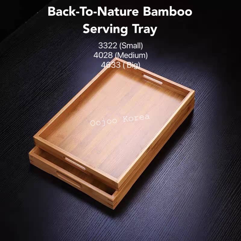 Back-to-Nature Bamboo Serving Tray Dulang balang kuih (small/medium/big ...