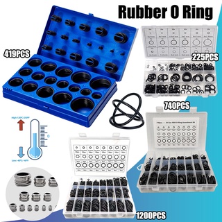 419pc Assorted O Ring Rubber Seal Assortment Set Metric Garage