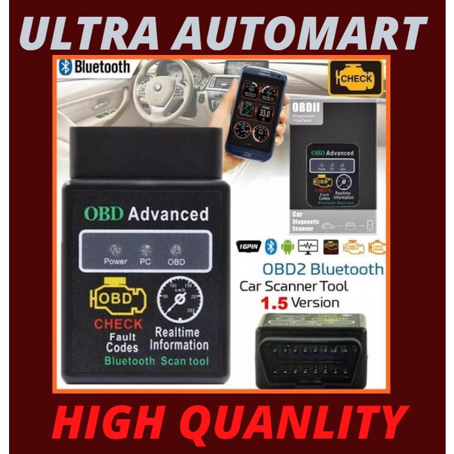 CAR Bluetooth OBD2 Scanner Code Reader Automotive Diagnostic ECU Tool