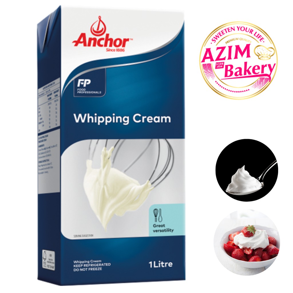 (NO COD,ONLY ONLINE PAYMENT)Anchor Whipping Cream 1l & 200ml (Halal) by