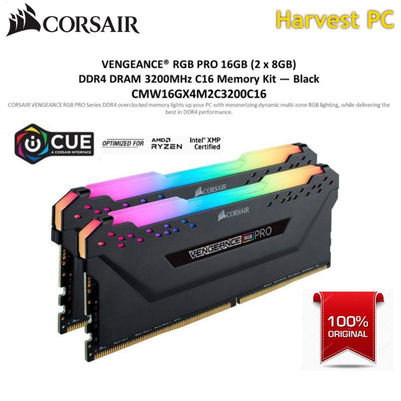 Corsair cmw16gx4m2c3200c16 hot sale