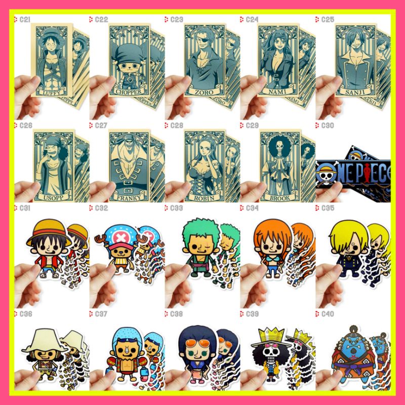 C2 - Sticker Waterproof One Piece Cartoon Anime ( Luffy ) | Shopee Malaysia