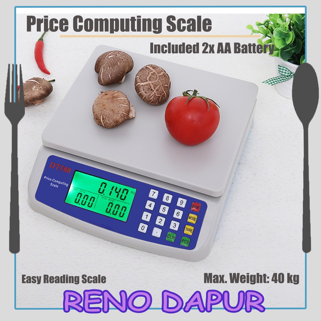 DT580 30kg/1g Digital Package Postal Floor Scale Electronic Weighing Food  Kitchen Cooking Scale Precision Luggage